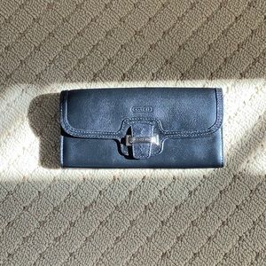 NWT Coach black wallet